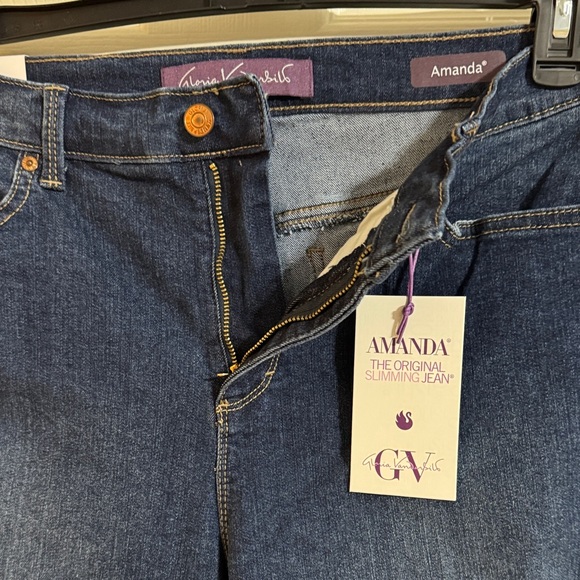 Gloria Vanderbilt Women's Amanda Slimming Jeans 12P - Picture 4 of 12